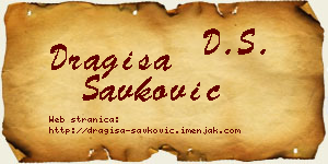 Dragiša Savković vizit kartica